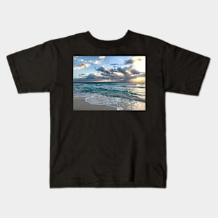 Ocean Waves in the Sunrise Kids T-Shirt